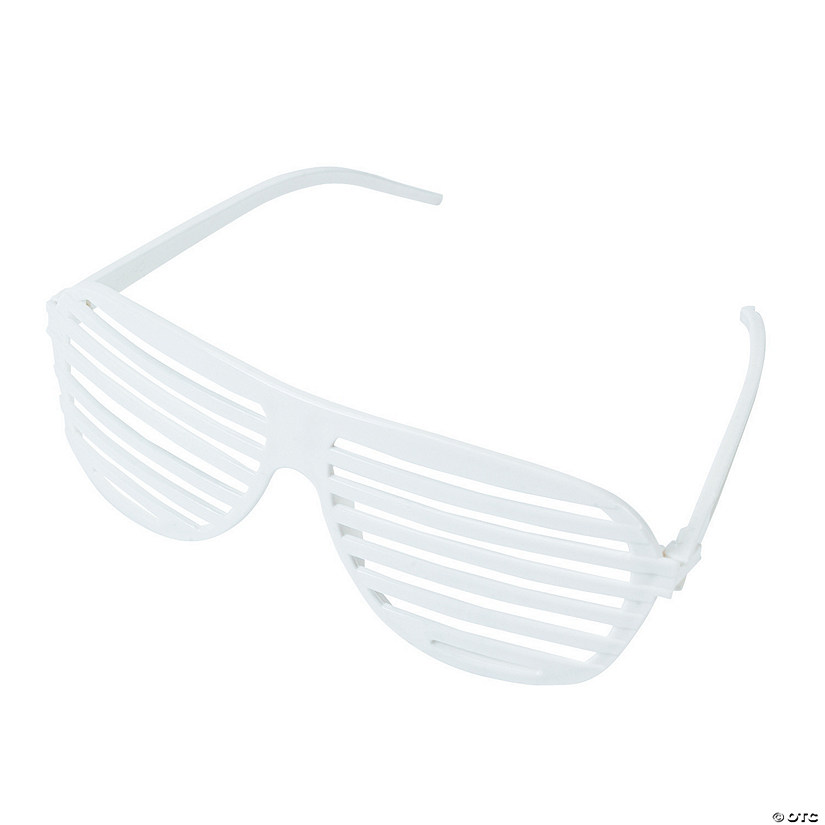 White Shutter Glasses - 12 Pc. Image