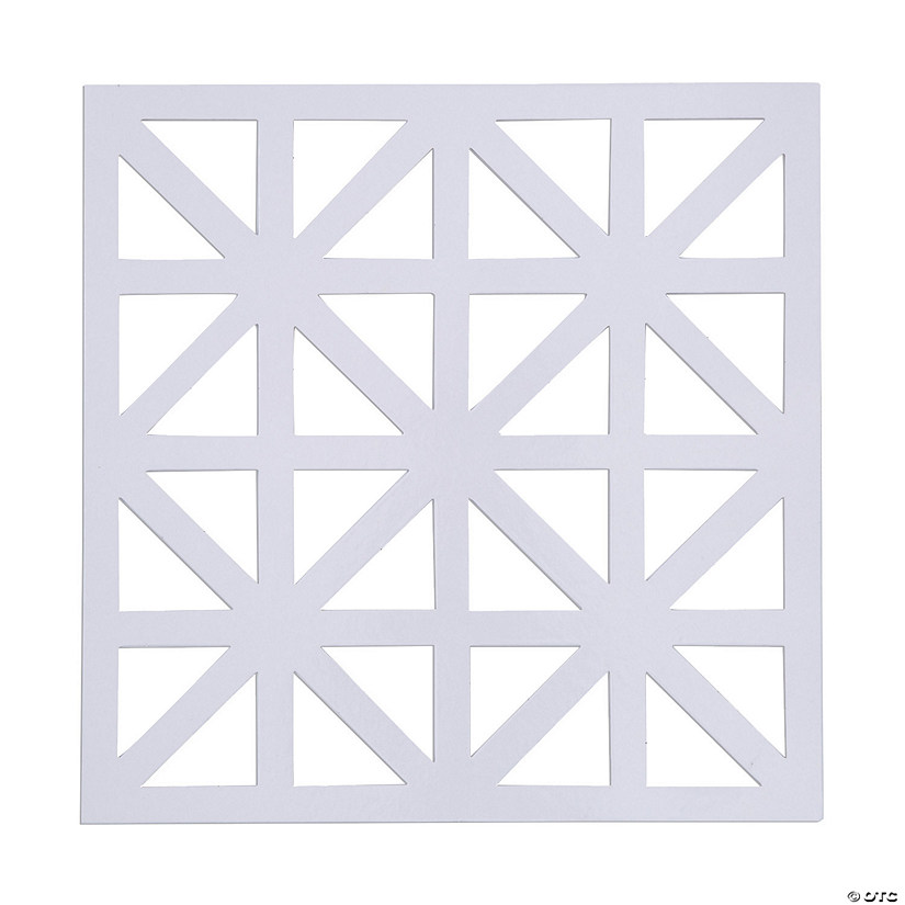 White Square Laser-Cut Placemats - 24 Ct. Image