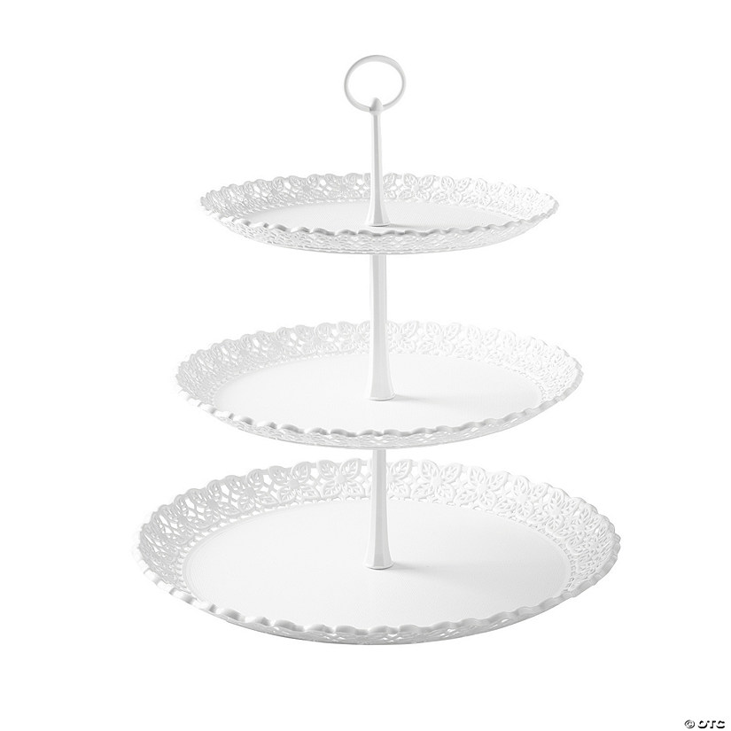 White Tiered Treat Stand Image