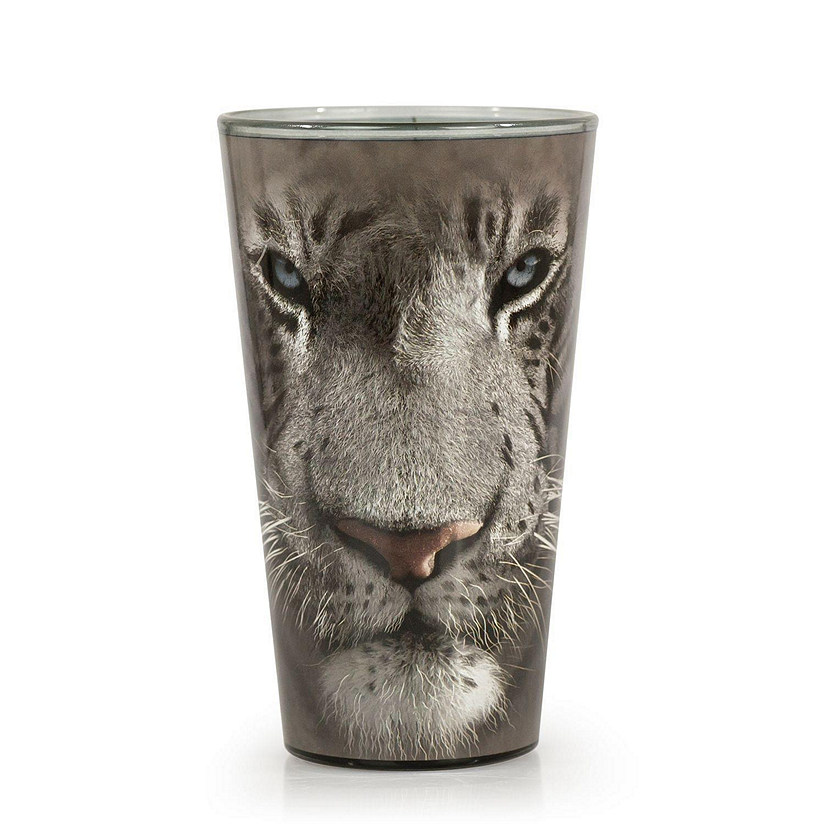 White Tiger Collectible Animal Print Glass  White Tiger 16-Ounce Pint Glass Image
