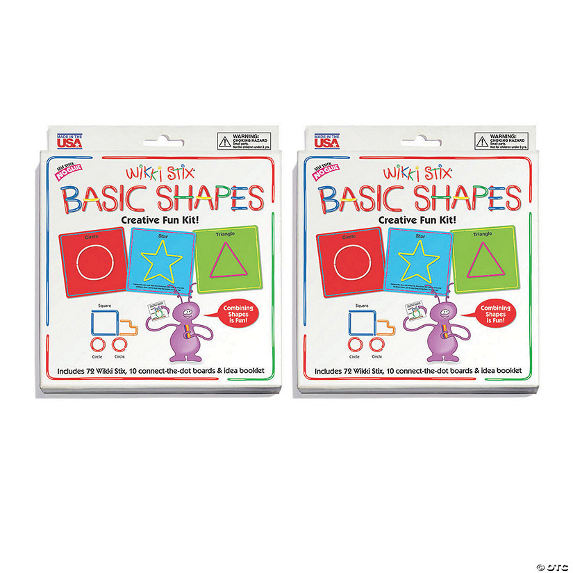 Wikki Stix&#174; Basic Shapes Cards Kit, Pack of 2 Kits Image