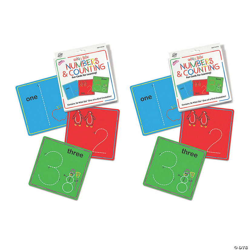 Wikki Stix&#174; Numbers & Counting Cards Set, 2 Sets Image