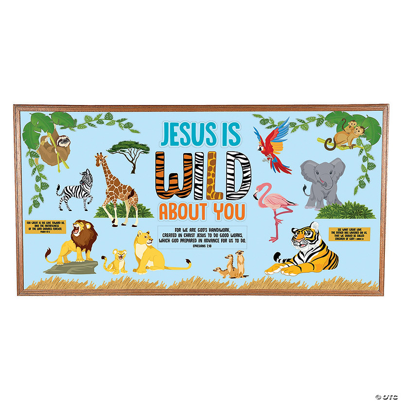 Wild About Jesus Bulletin Board Set - 67 Pc. Image