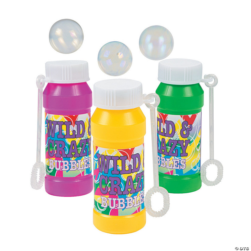 Wild & Crazy Bubble Bottles - 12 Pc. Image