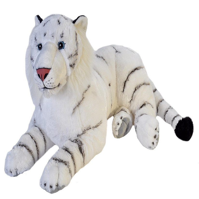 Wild Republic Cuddlekins Jumbo White Tiger Stuffed Animal, 30 Inches Image