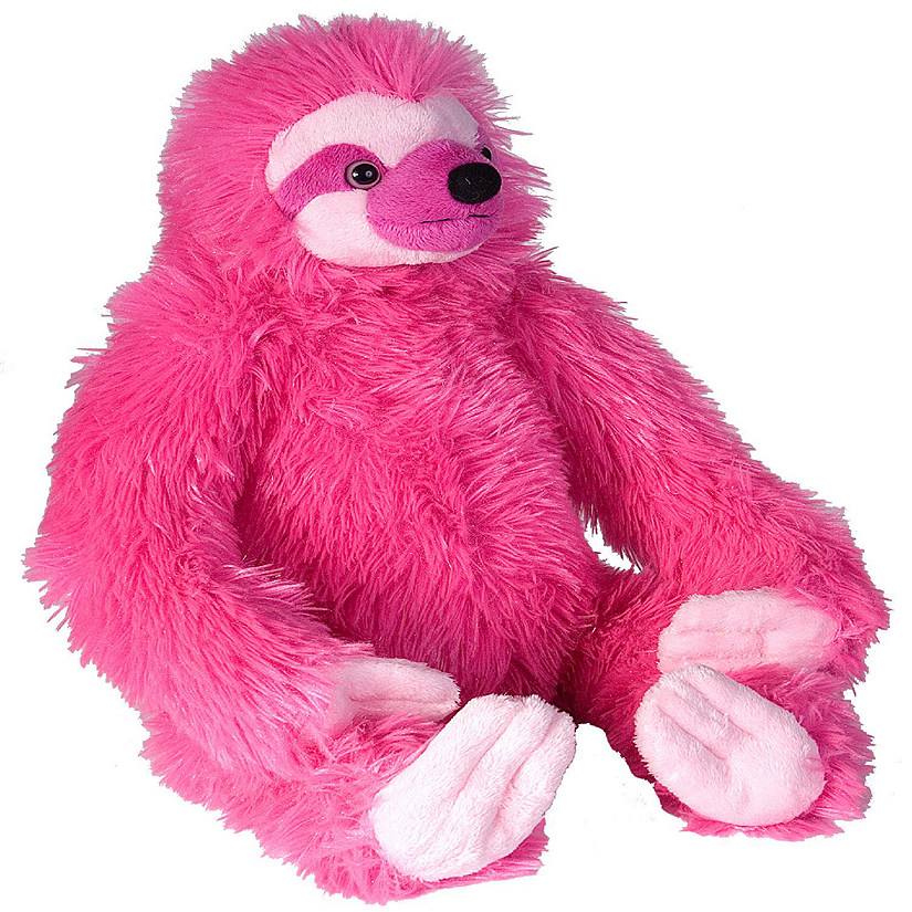 Wild Republic Cuddlekins Vibes Pink Sloth Stuffed Animal, 12 Inches Image