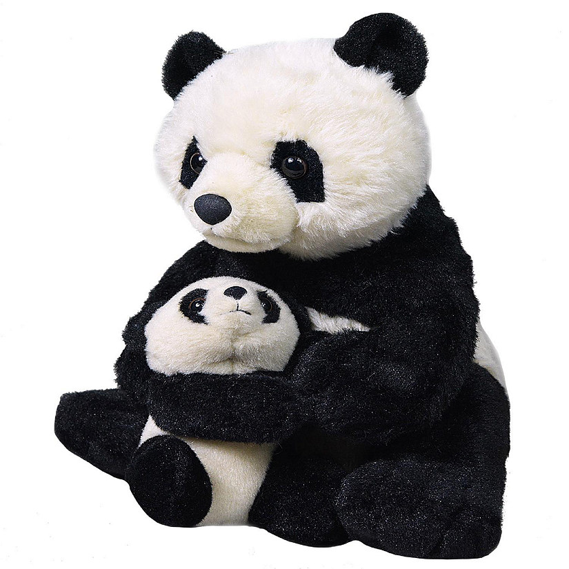 Wild Republic Mom & Baby Panda Stuffed Animal, 12 Inches Image