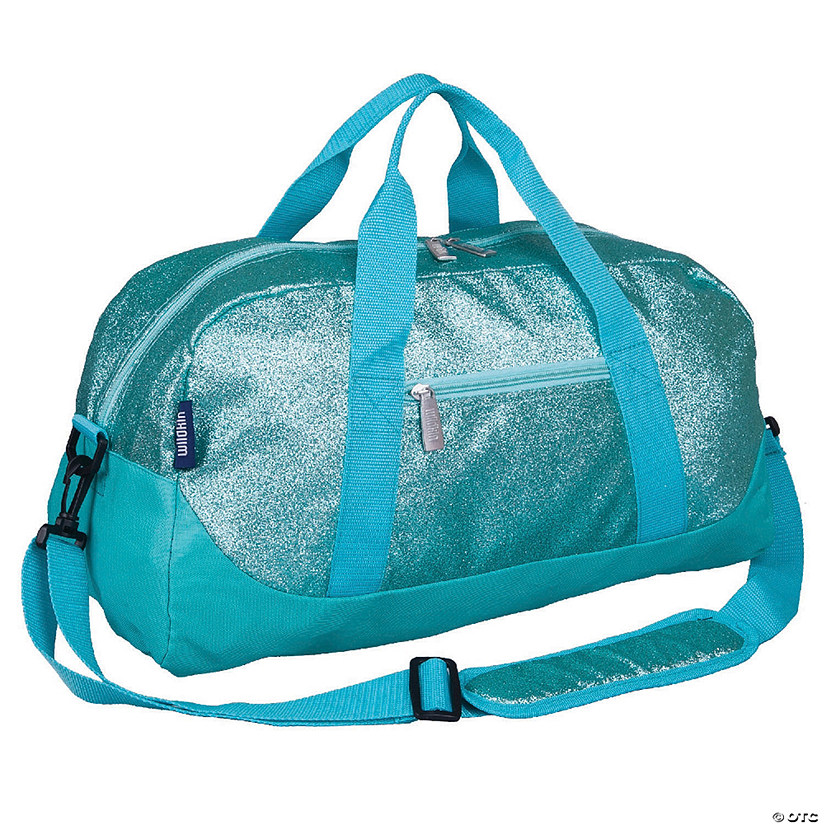 Wildkin Blue Glitter Overnighter Duffel Bag Image