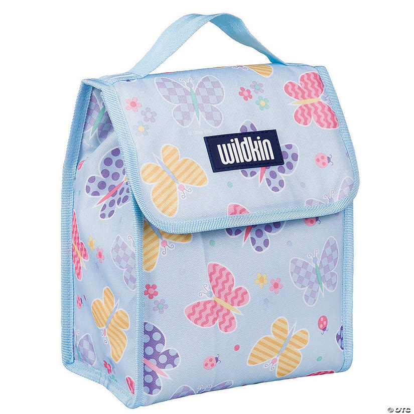 Wildkin Butterfly Garden Blue Lunch Bag Image