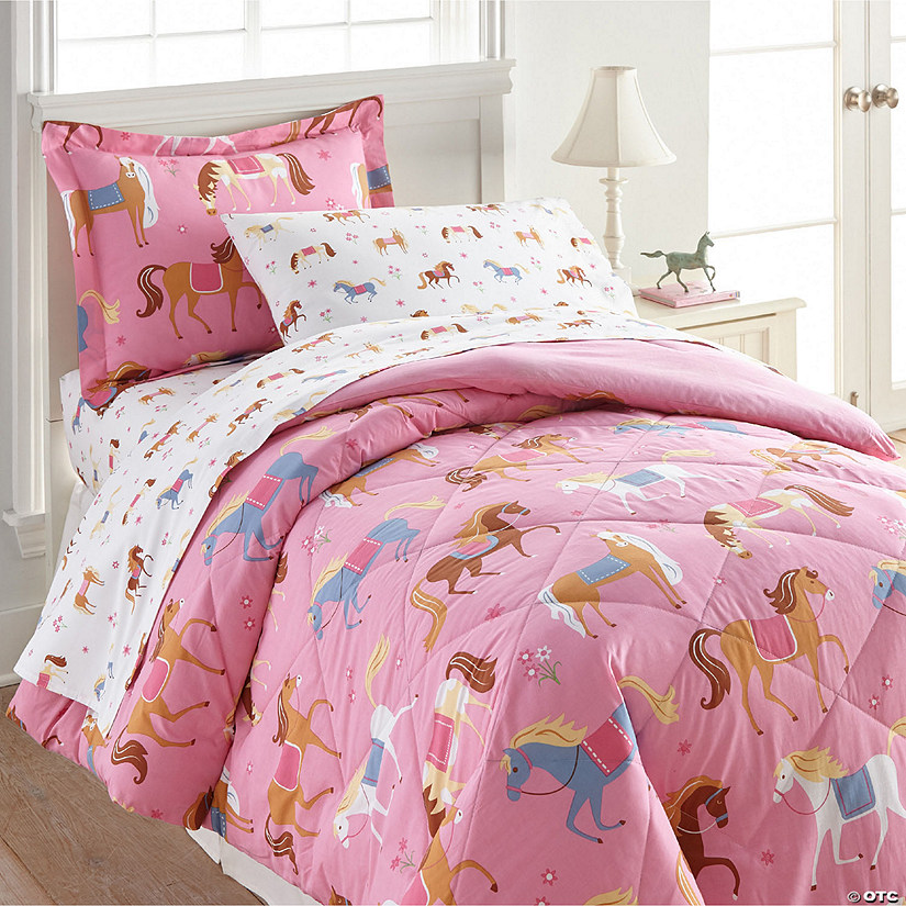 Wildkin Horses 5 pc 100% Cotton Bed in a Bag - Twin Image