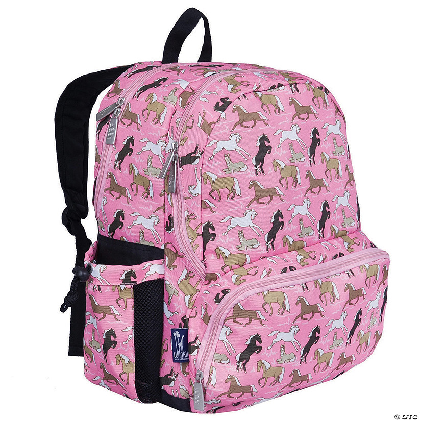 Wildkin Horses in Pink 17 Inch Backpack Image