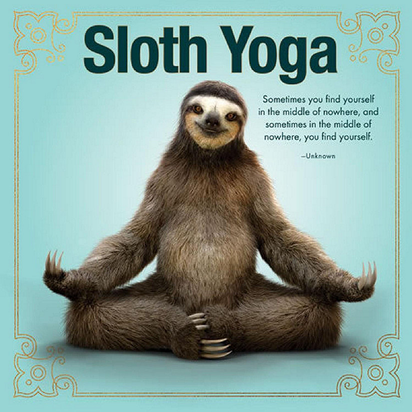 Willow Creek Press Book Sloth Yoga Image
