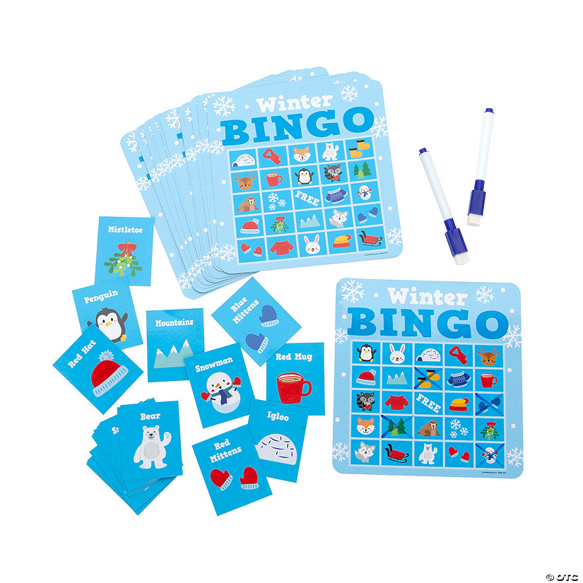 Winter Dry Erase Bingo Game Image