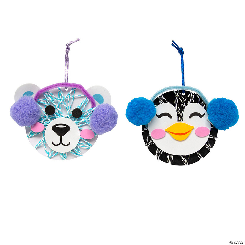 Winter Penguin & Polar Bear Baker&#8217;s Twine Ornament Craft Kit - Makes 12 Image