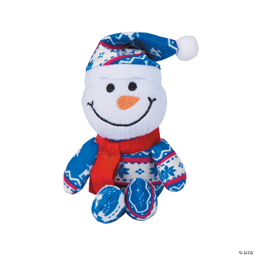 Winter Stuffed Snowmen in Pajamas - 12 Pc. Image