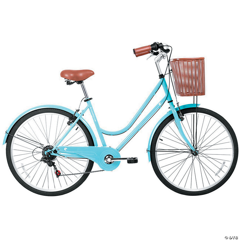 Women's 6-Speed Urban Hybrid Commuter Bicycle: Celeste Image