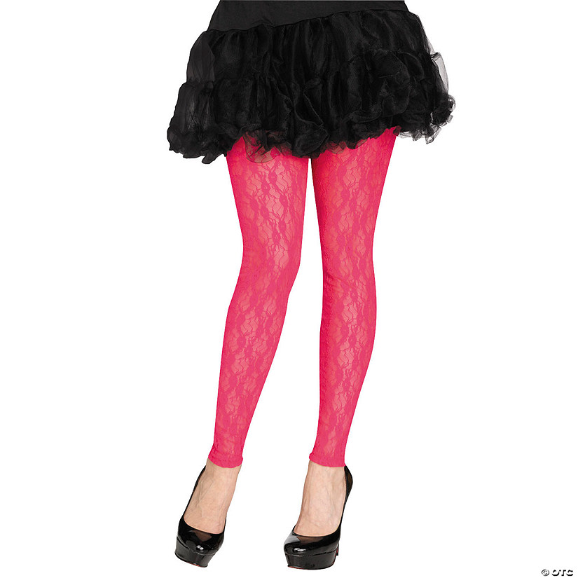 Women's 80s Lace Footless Tights Image