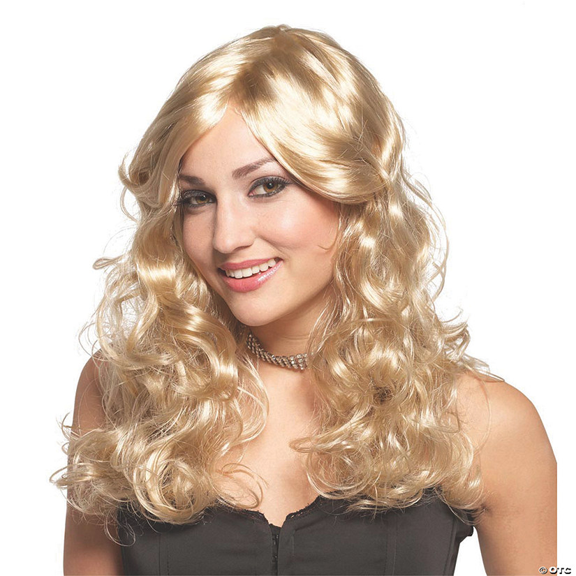 Women's Blonde Long Wavy Wig Image