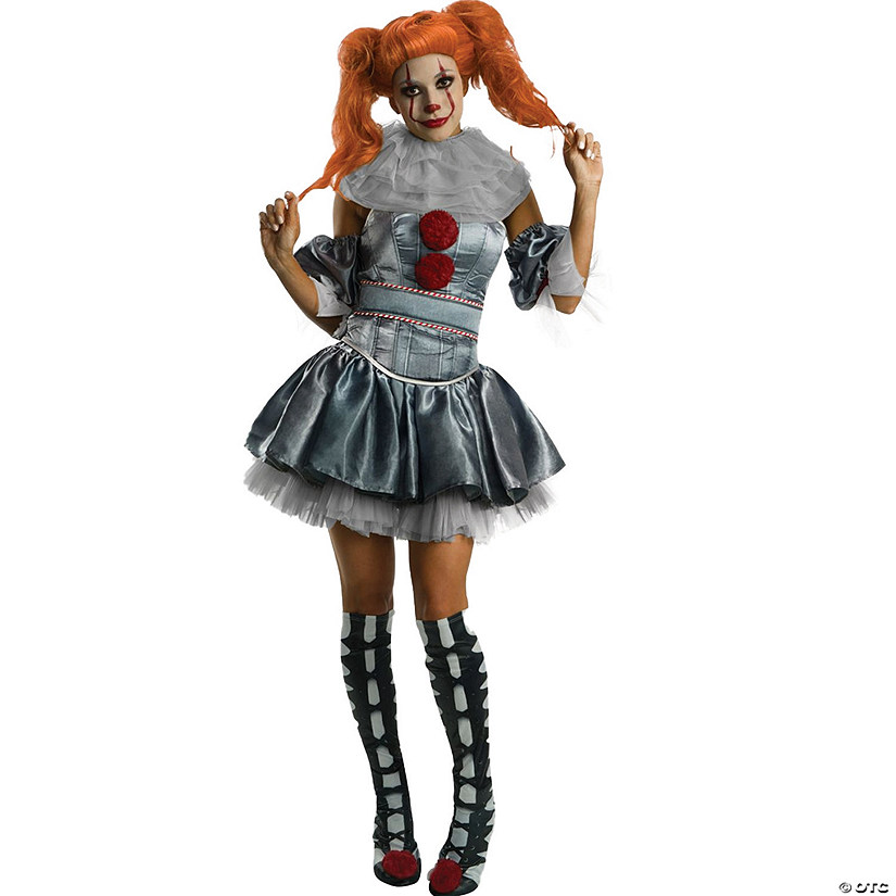 Women's IT Pennywise Costume Deluxe Image