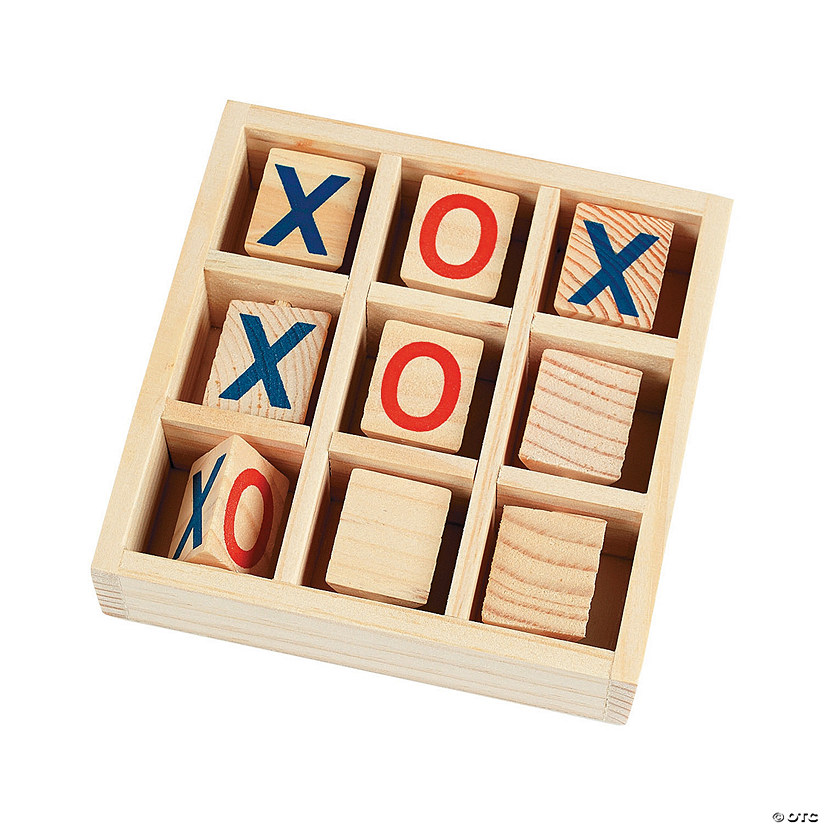 Wood Tic-Tac-Toe Game Image