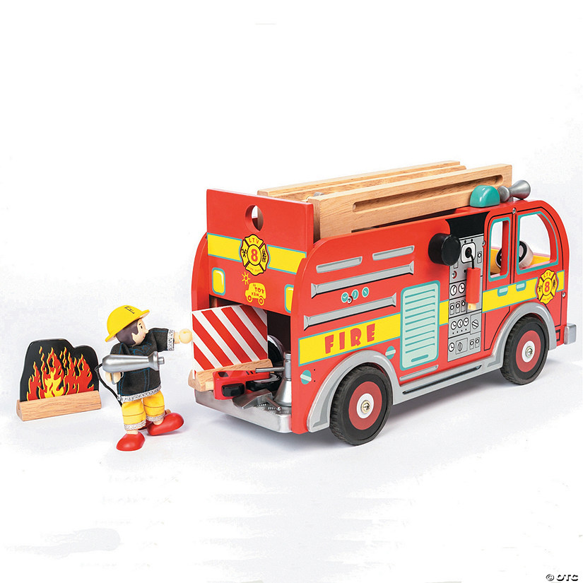 Wooden Fire Engine Set Image
