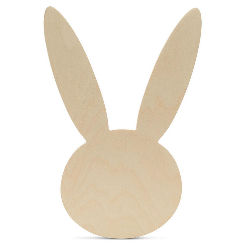 Woodpeckers Crafts, DIY Unfinished Wood 12" Bunny Face Cutout Pack of 1 Image