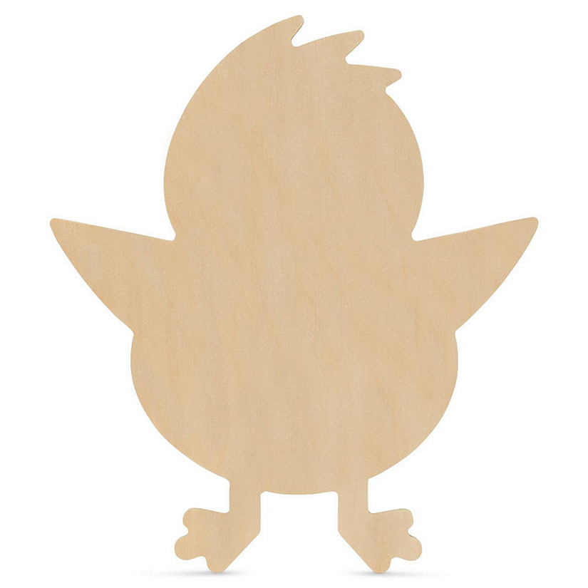 Woodpeckers Crafts, DIY Unfinished Wood 12" Chick Cutout Pack of 3 Image
