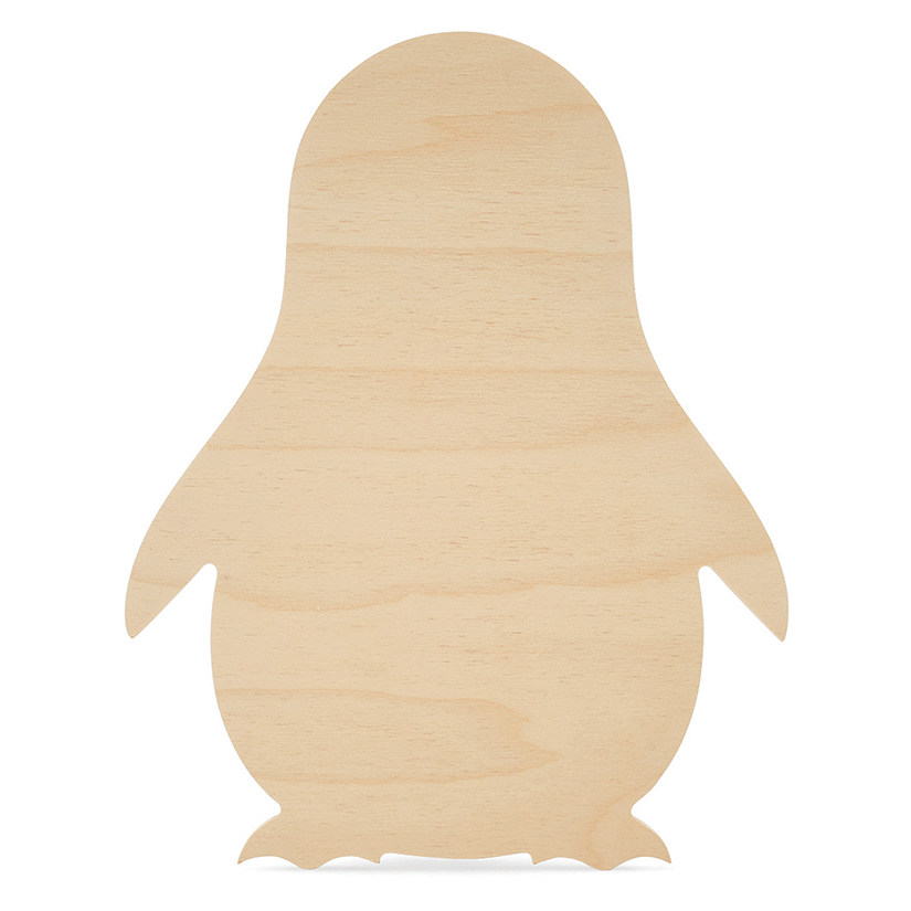 Woodpeckers Crafts, DIY Unfinished Wood 12" Penguin Cutout Pack of 3 Image