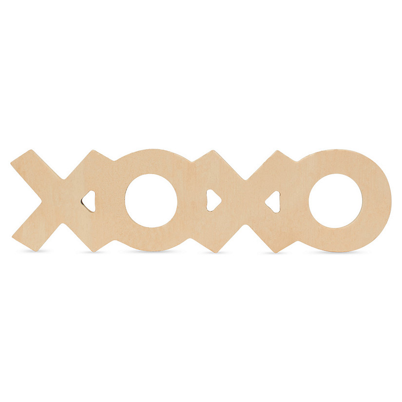 Woodpeckers Crafts, DIY Unfinished Wood 12" XOXO Cutout, Pack of 6 Image