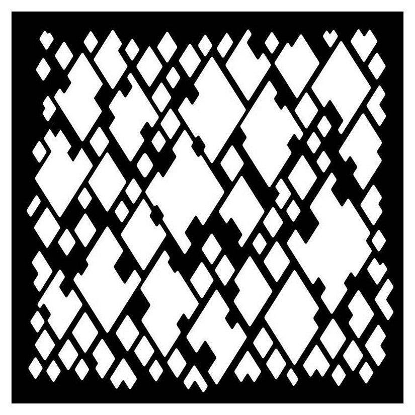 Woodware Craft Collection Woodware 6 x 6 Stencil Diamond Mesh Image