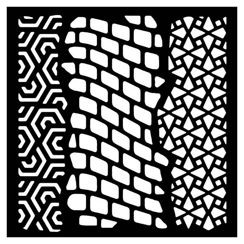 Woodware Craft Collection Woodware 6 x 6 Stencil Trio Image