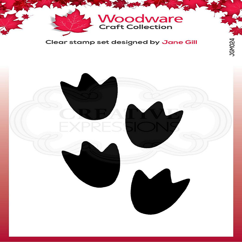 Woodware Craft Collection Woodware Clear Singles Festive Fuzzies  Mini Penguin Feet 26 in x 17 in Stamp Image