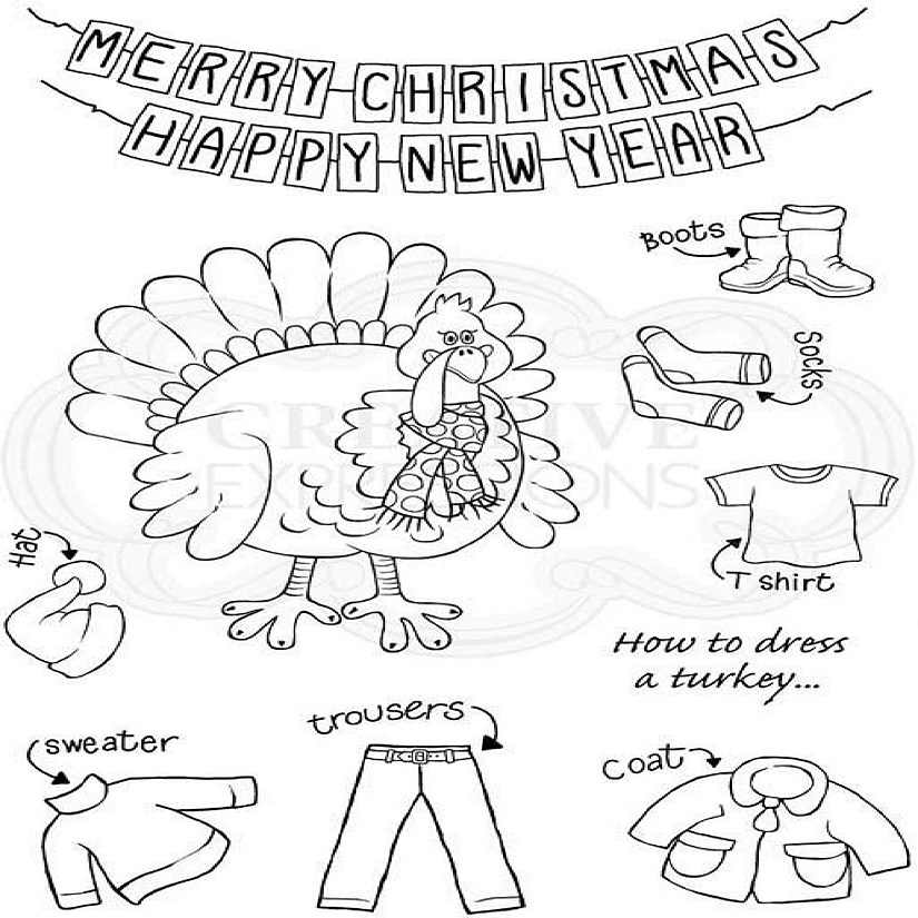 Woodware Craft Collection Woodware Clear Stamps  Turkey Image