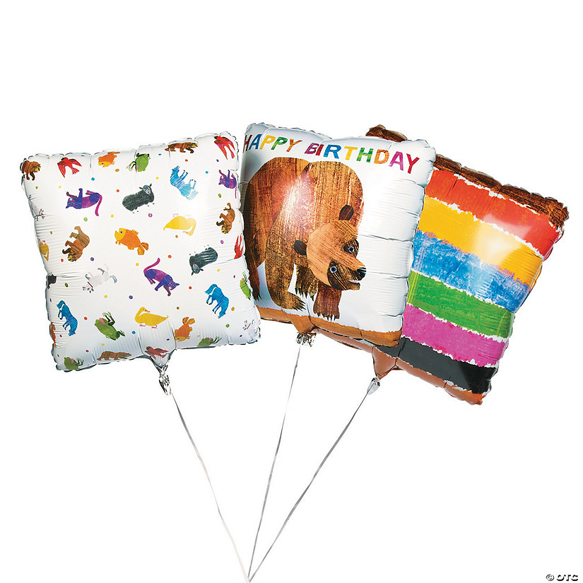 World of Eric Carle Brown Bear, Brown Bear, What Do You See? 17" Mylar Balloons - 3 Pc. Image