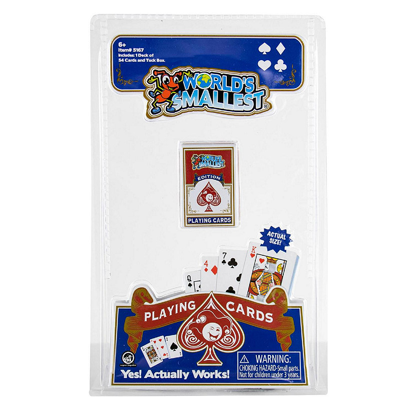 Worlds Smallest Playing Cards Image