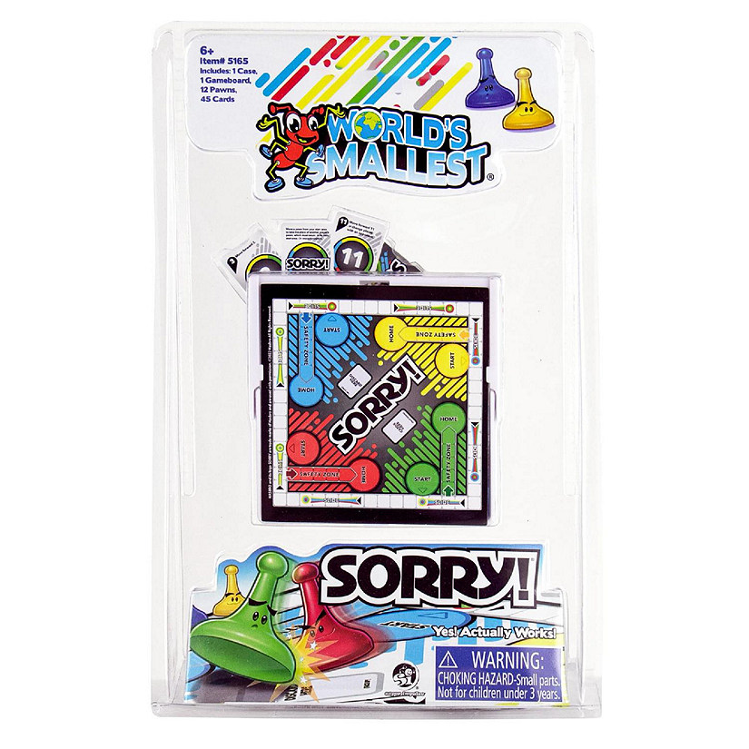 Worlds Smallest Sorry Board Game Image