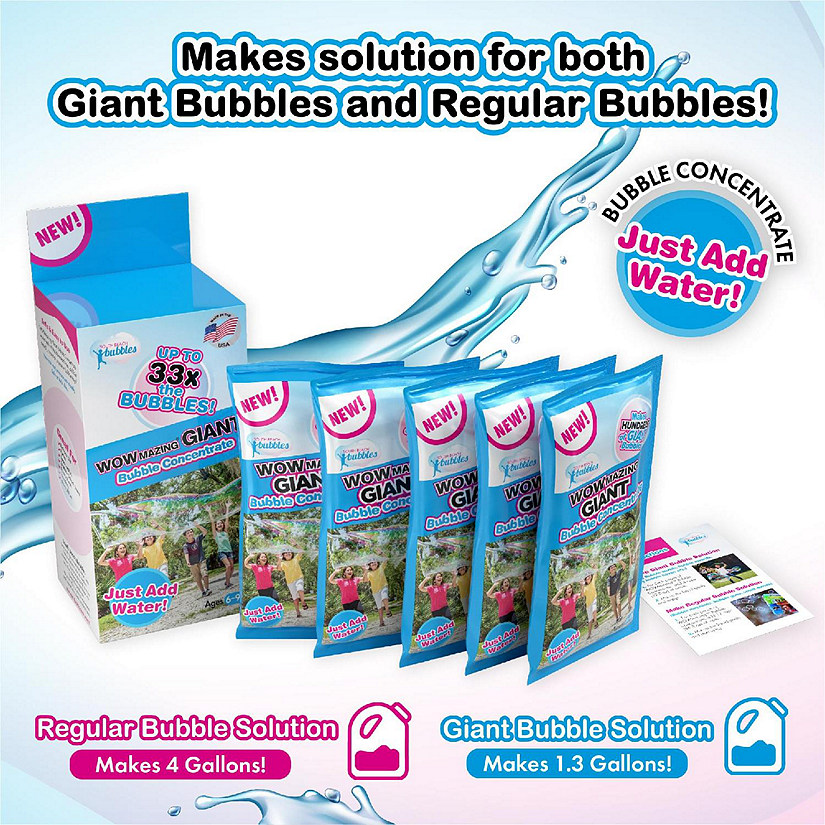 WOWmazing Giant Bubble Concentrate Solution 5-Pack Image