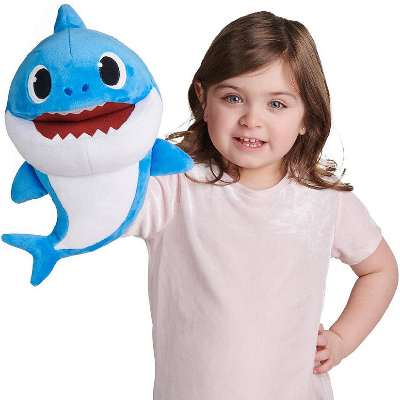WowWee Pinkfong Baby Shark Song Puppet with Tempo Control Daddy Shark Image