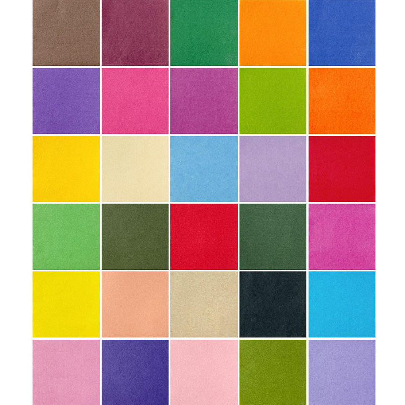 Wrapables 2" x 2" Assorted Colors Scrabooking, Arts & Crafts Tissue Paper (3000pcs) Image