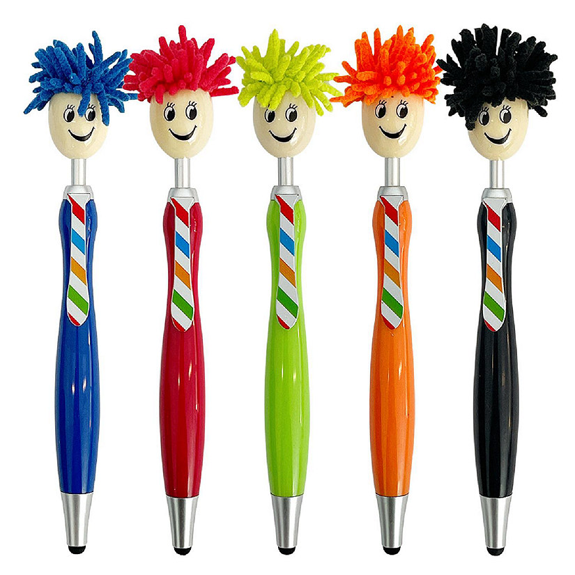 Wrapables 3-in-1 Mop Head Touchscreen Stylus Pens (Set of 5) Image