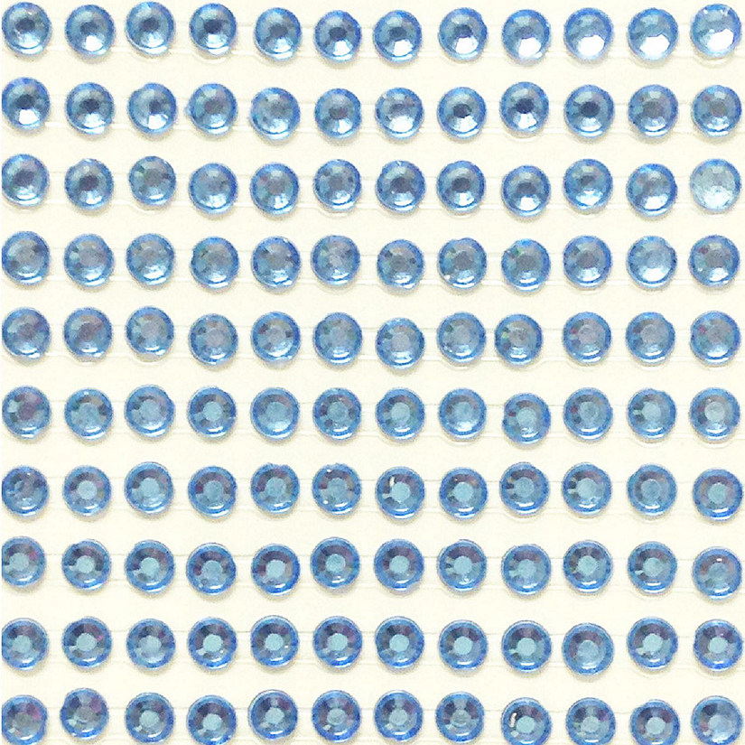 Wrapables 4mm Crystal Diamond Sticker Adhesive Rhinestone, 468pcs / Light Blue Image