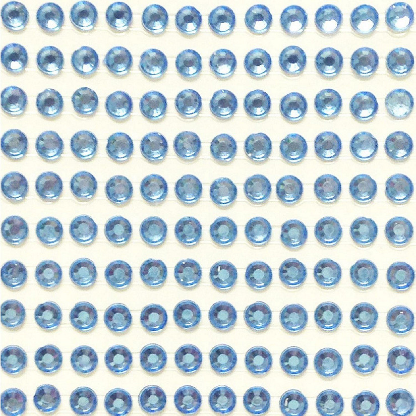 Wrapables 4mm Crystal Diamond Sticker Adhesive Rhinestone, 846pcs (Light Blue) Image
