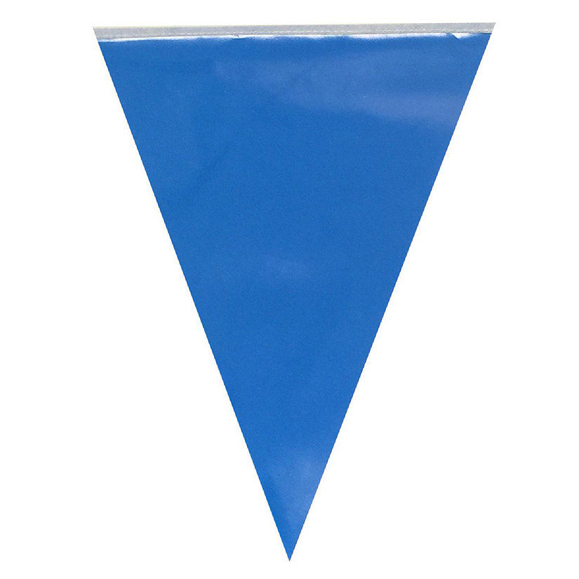 Wrapables Blue Triangle Pennant Banner Party Decorations Image