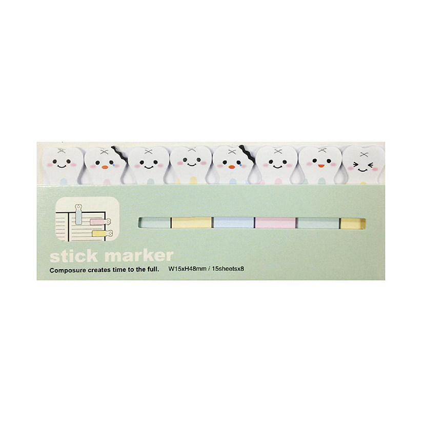 Wrapables Bookmark Flag Tab Sticky Markers, At the Dentist(Set of 2) Image