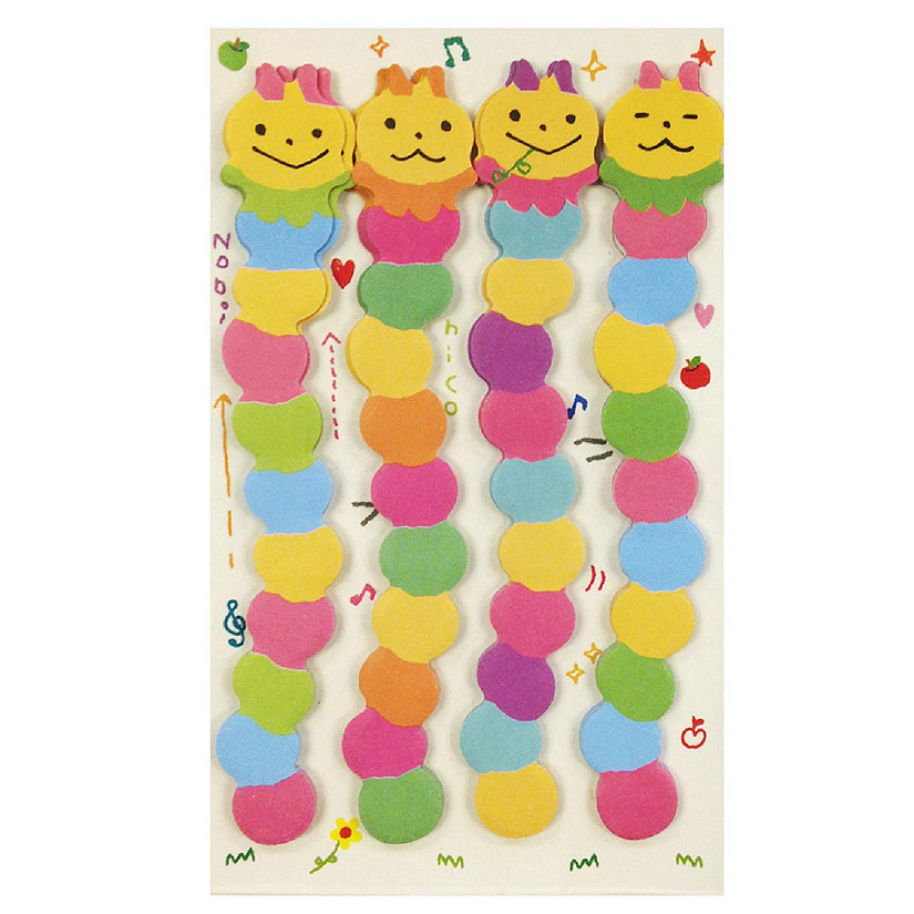 Wrapables Caterpillar Bookmark Flag Index Tab Sticky Notes Image