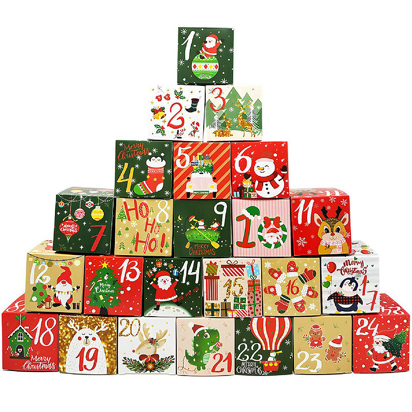 Wrapables Christmas Advent Calendar Countdown Gift Boxes Image