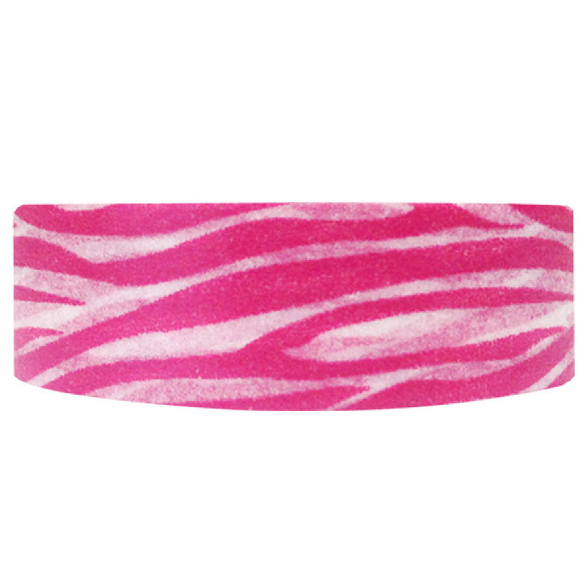 Wrapables Colorful Patterns Washi Masking Tape, Pink Animal Stripes Image