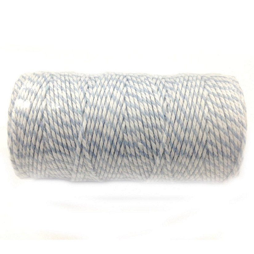 Wrapables Cotton Baker's Twine 12ply 110 Yard, for Gift Wrapping, Party Decor, and Arts and Crafts - Blue Grey Image