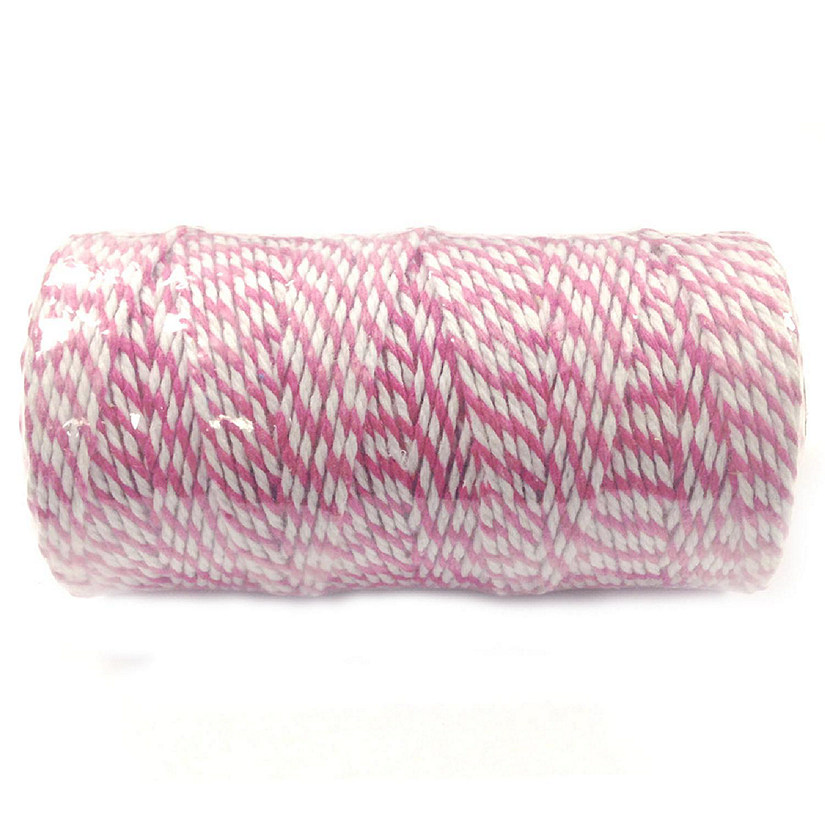 Wrapables Cotton Baker's Twine 12ply 110 Yard, for Gift Wrapping, Party Decor, and Arts and Crafts - Hot Pink Image