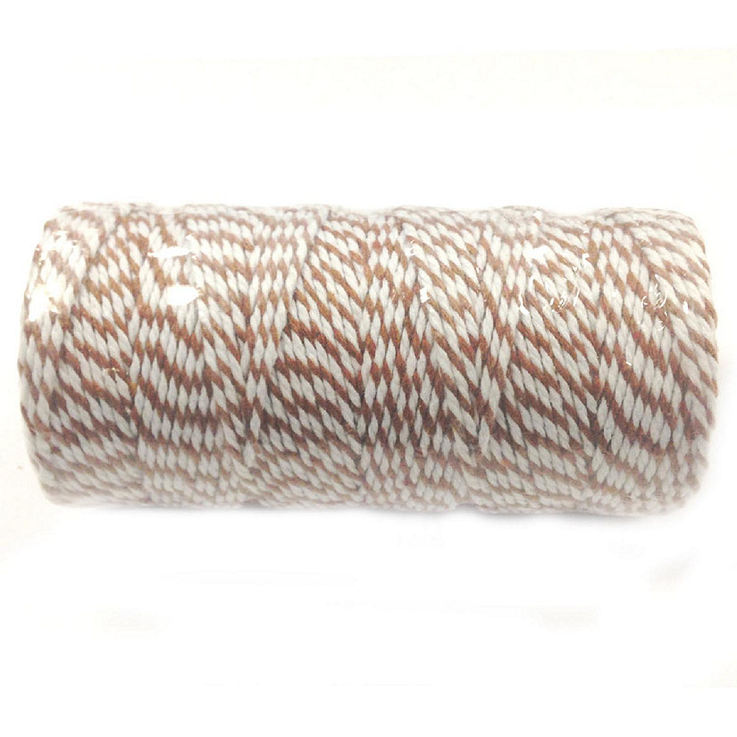 Wrapables Cotton Baker's Twine 12ply 110 Yard, for Gift Wrapping, Party Decor, and Arts and Crafts - Mocha Image